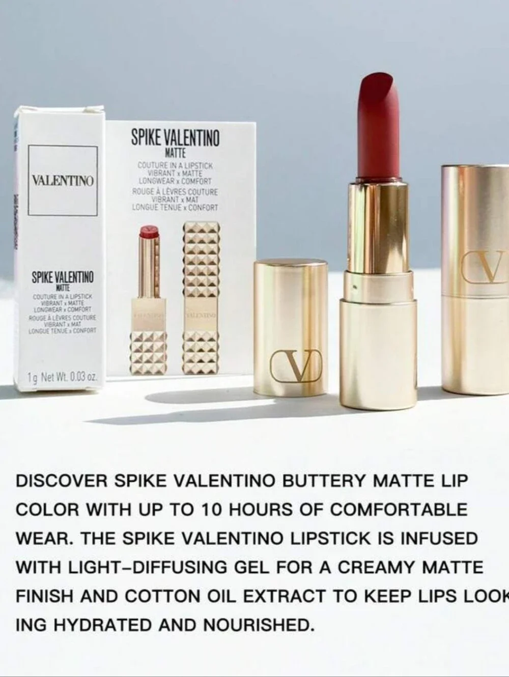 Valentino Spike Mini Lipstick 100R Nude